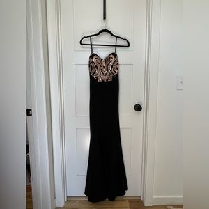Windsor Rose Gold Sequin Gown